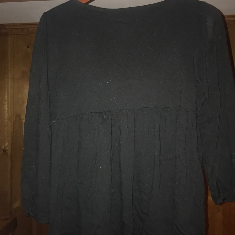 Forever 21 black flowy shirt